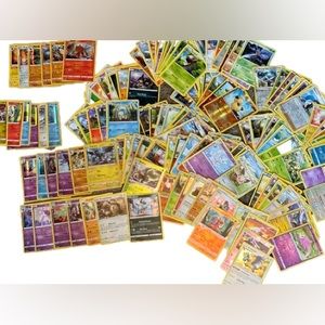 145 assorted Pokémon cards